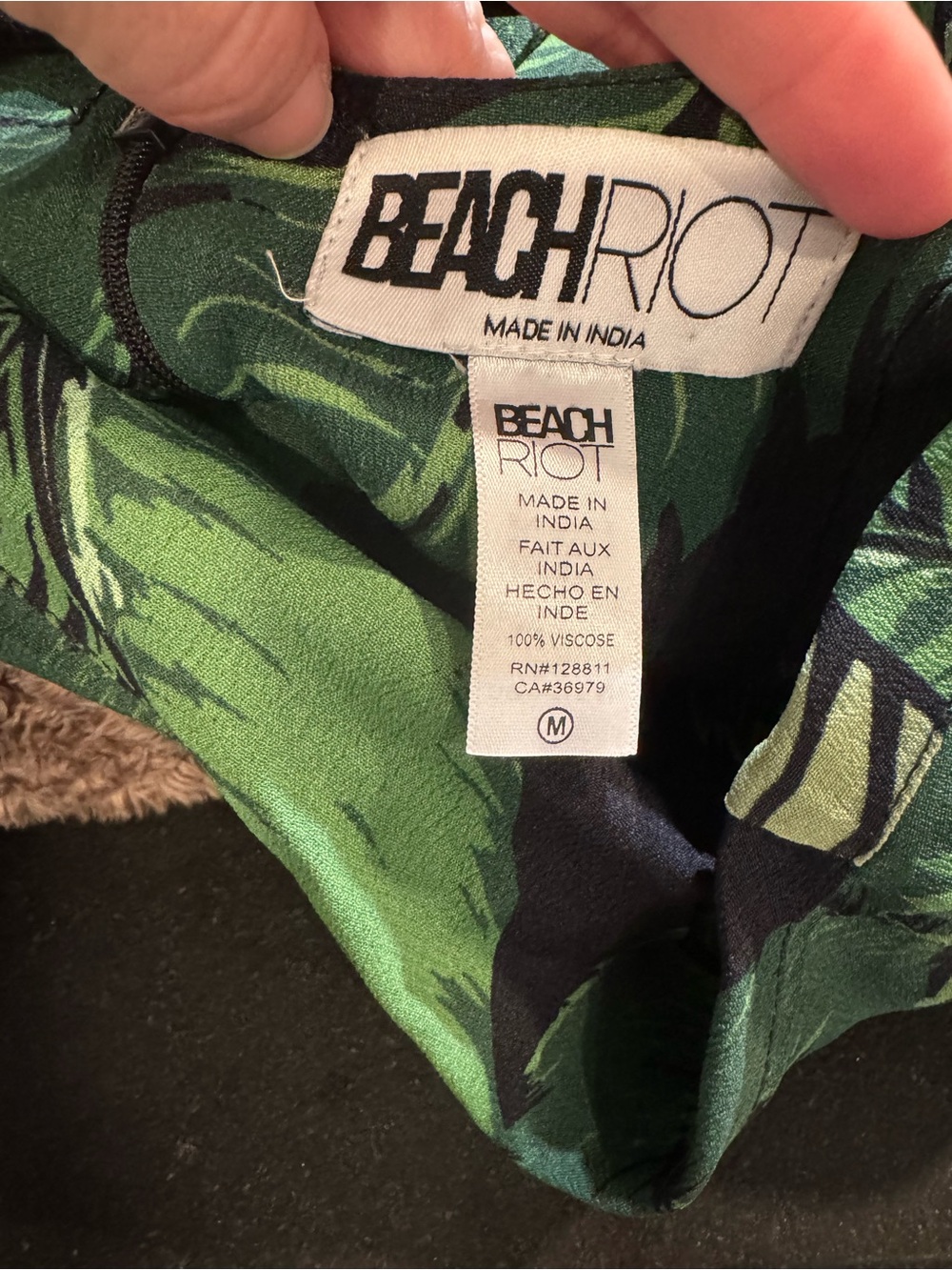 Beach Riot Green High-Low Skirt - Picture 4 of 7